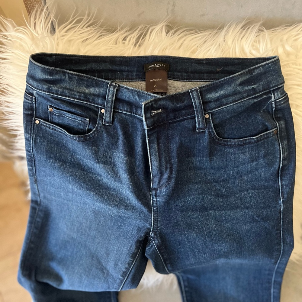 ⭐️⭐️🔥 Ann Taylor Factory Deep Indigo Skinny Jeans